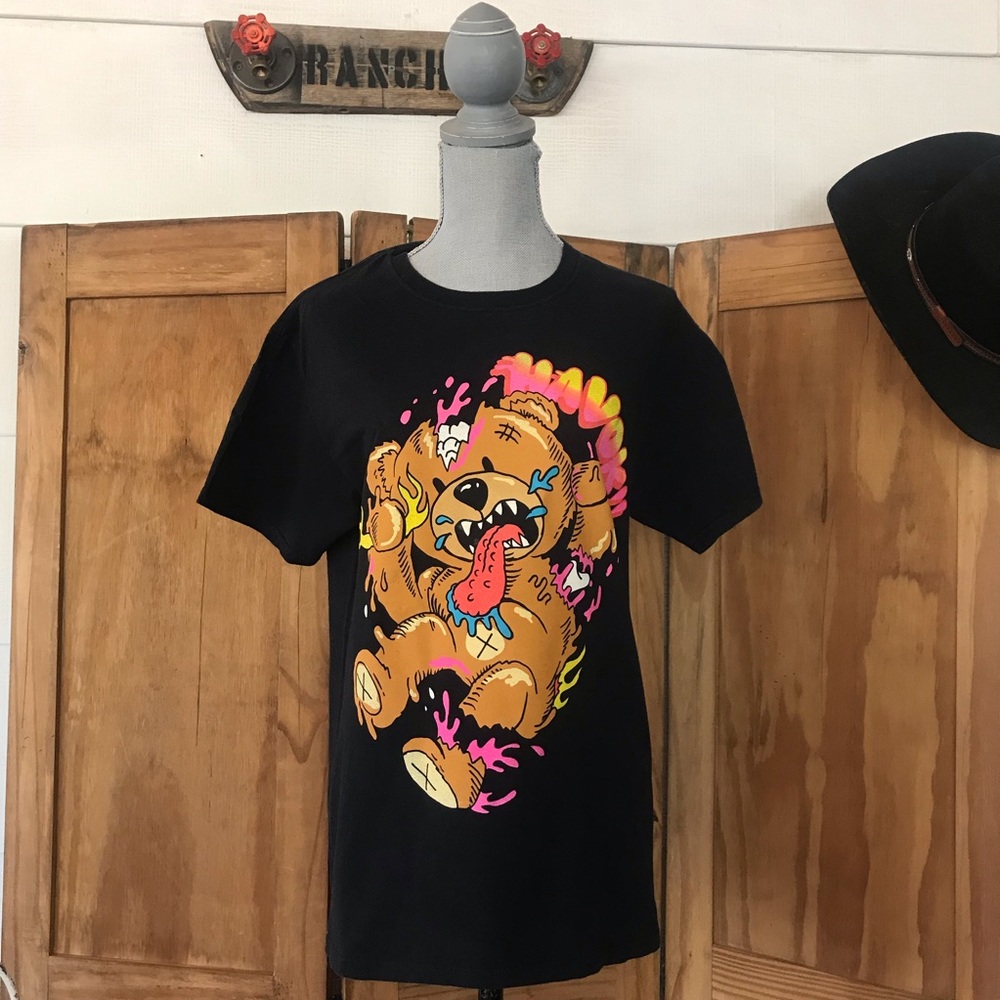 Fashion Nova Havok Bear Short Sleeve Shirt